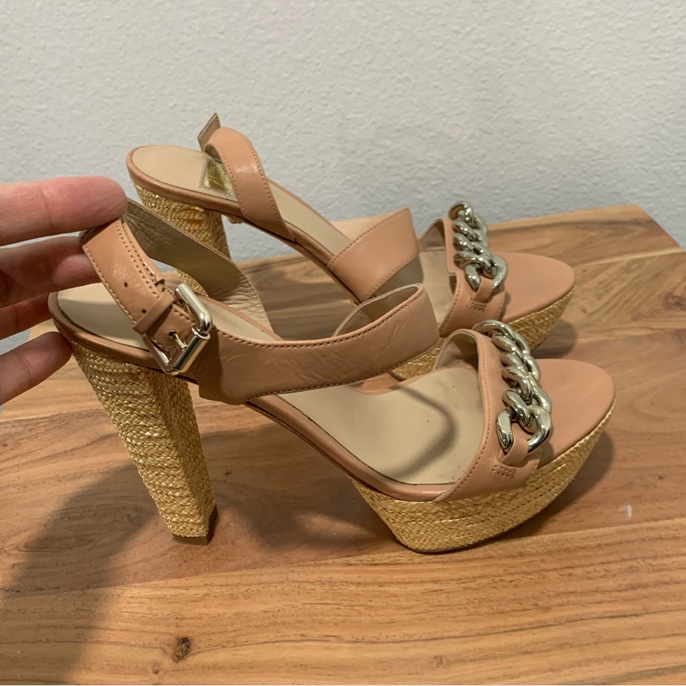 Size 36 1/2 (61/2). Leather Marciano heels.